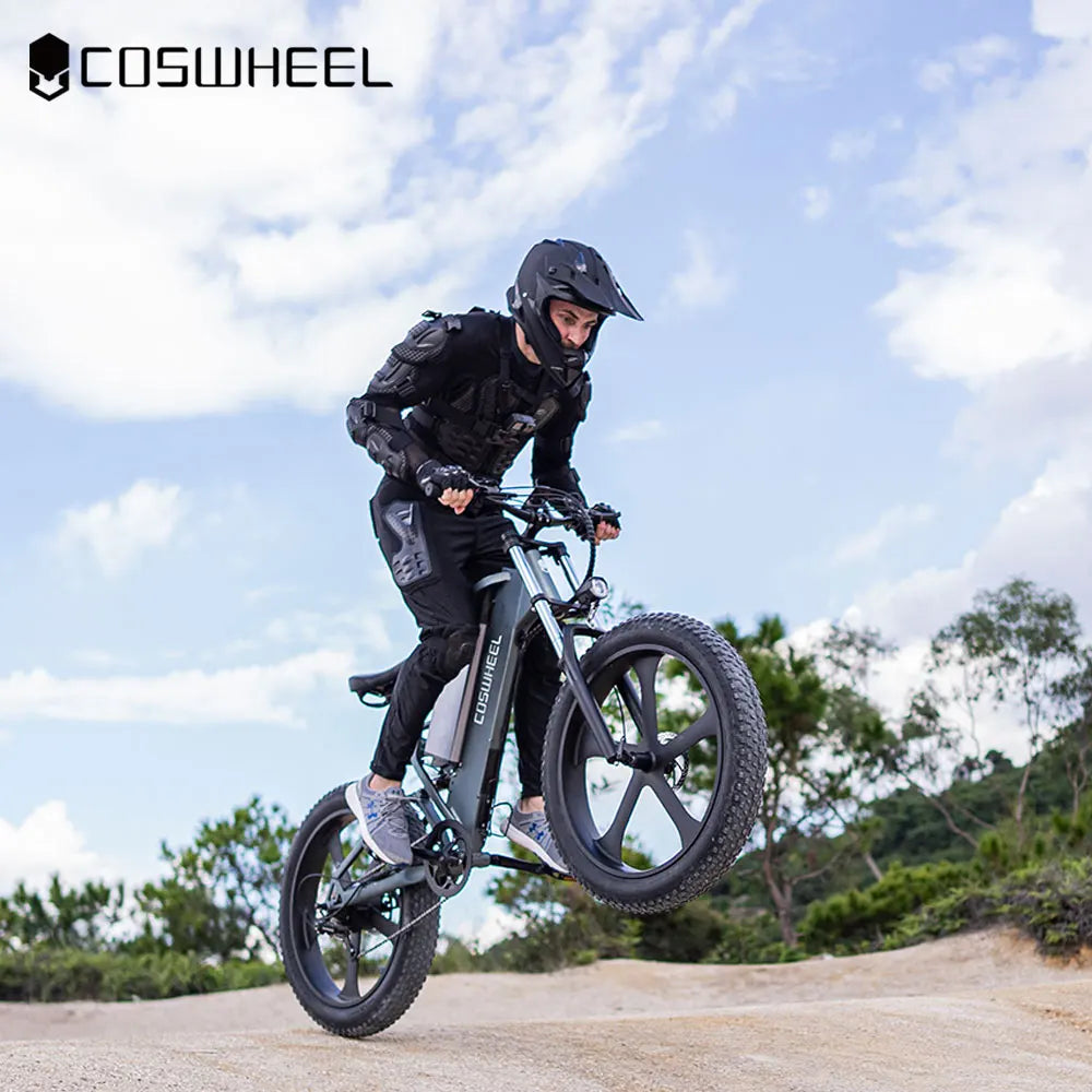 Coswheel Electric Bike 26Inch Mountain electric bicycle T26 Electric Motorcycle 1500W 48V/25Ah Removable Battery Off Road EBike