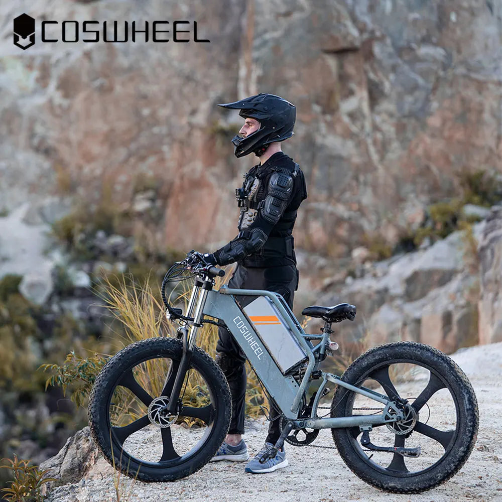 Coswheel Electric Bike 26Inch Mountain electric bicycle T26 Electric Motorcycle 1500W 48V/25Ah Removable Battery Off Road EBike