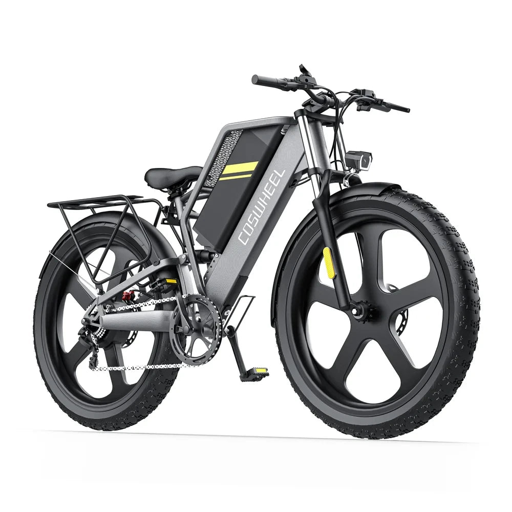 Coswheel Electric Bike 26Inch Mountain electric bicycle T26 Electric Motorcycle 1500W 48V/25Ah Removable Battery Off Road EBike