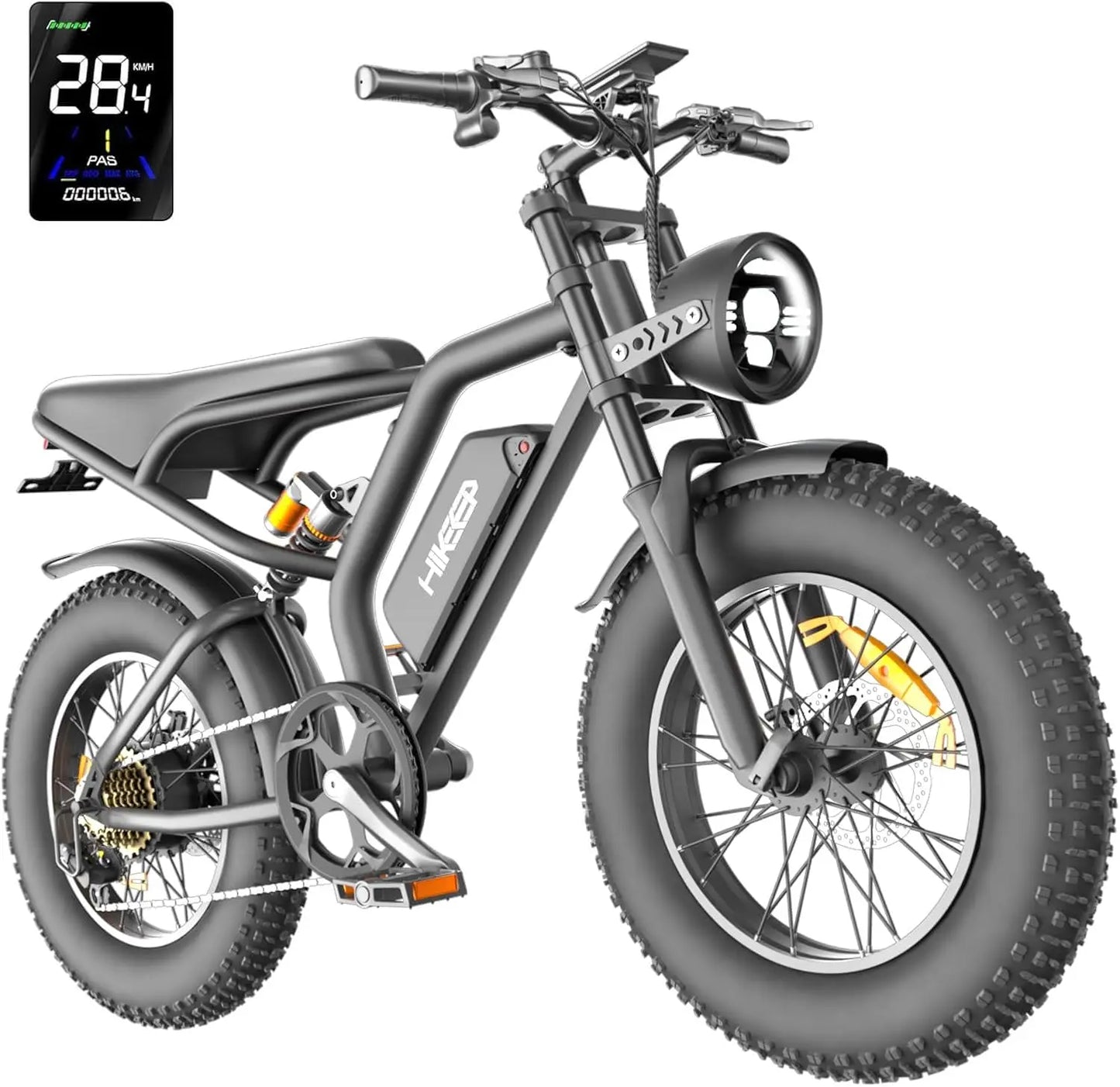 Electric Bike for Adults,20 inch Fat Tire Ebike with 1000W Motor 48V13Ah Battery Up to 32MPH / 62Miles,7 Speed  Electric Bicycle