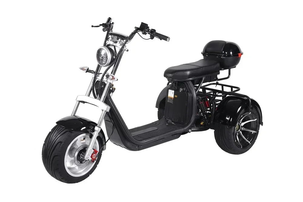 Electric Tricycle MaxLoad 300KG Max Speed 55KM/H Electric Scooter Basket Motorcycle Mileage 90KM 3000W 60V30AH Mobility Scooter