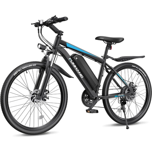 Electric Bike for Adults, 26'' 1000W Peak Ebike,Up to 50 Miles 21.7MPH Electric Mountain Bike with 48V 374.4WH Removable Battery