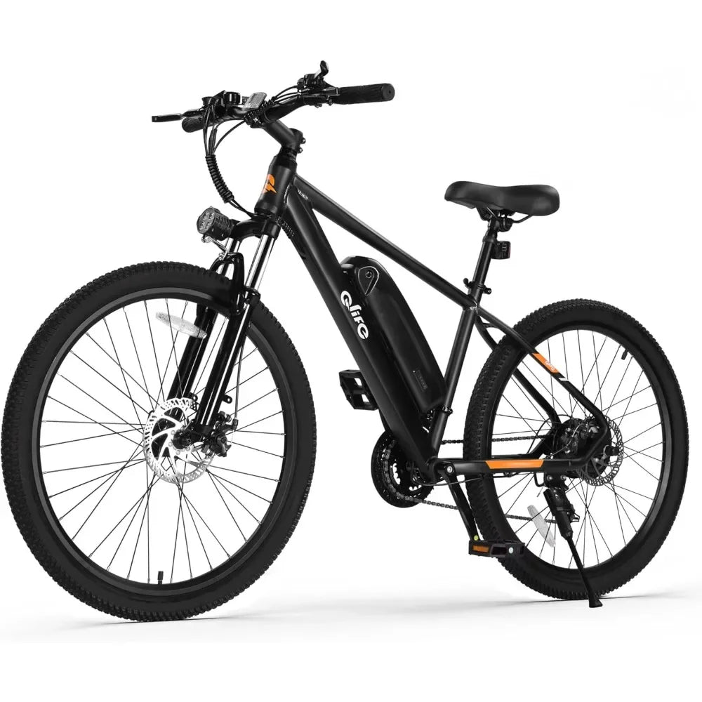 Electric Bike for Adults - 21-Speed Mountain Lightweight Ebike with Peak 750W 22MPH Brushless Motor, 375Wh Removable Battery