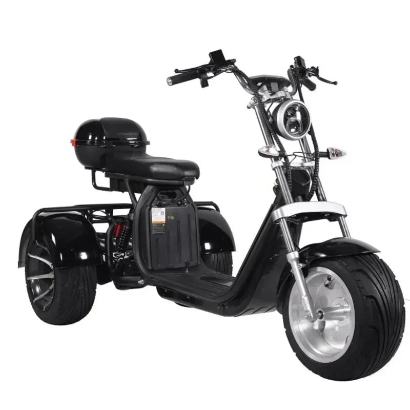 Electric Tricycle MaxLoad 300KG Max Speed 55KM/H Electric Scooter Basket Motorcycle Mileage 90KM 3000W 60V30AH Mobility Scooter