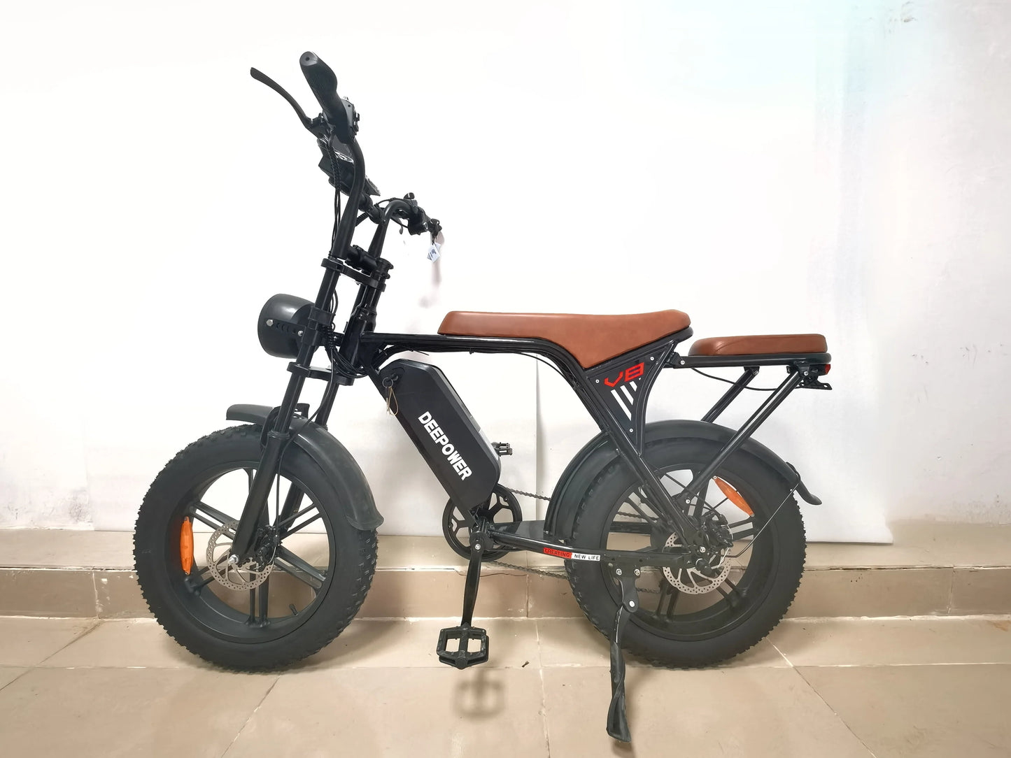 DEEPOWER V8 Adult Electric Bike 1000W Motor EBicycle 48V 25AH 20 Inch Tire E-Bike Electric Mountain Bike Off-Road Motorcycle