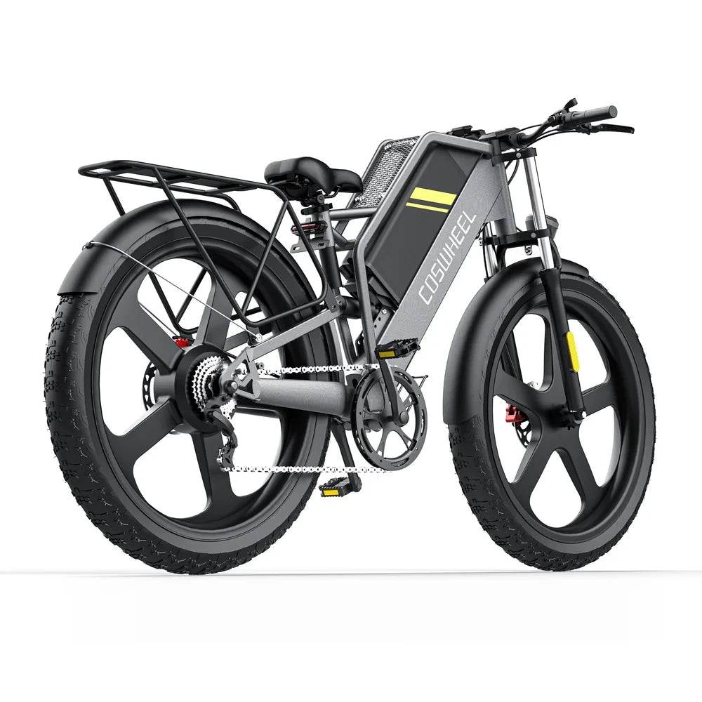 Coswheel Electric Bike 26Inch Mountain electric bicycle T26 Electric Motorcycle 1500W 48V/25Ah Removable Battery Off Road EBike