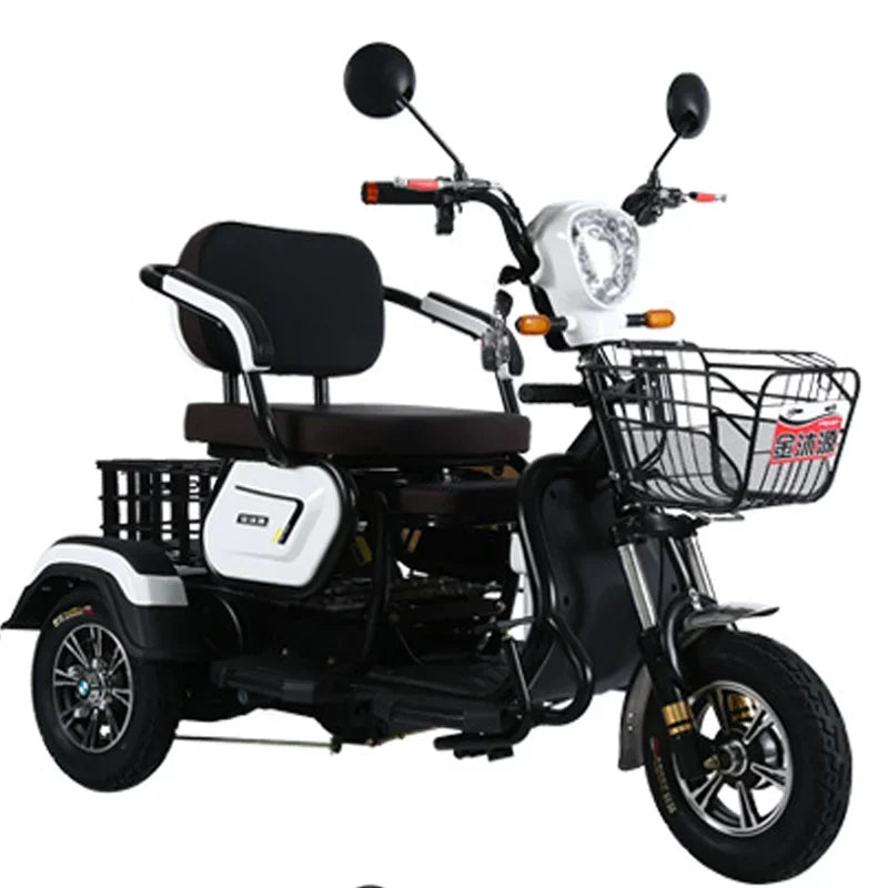 New Electric tricycle 1000W72V22A Small Parentchild Mobility Scooter Leisure Portable outdoor travel electric tricycle Load300KG