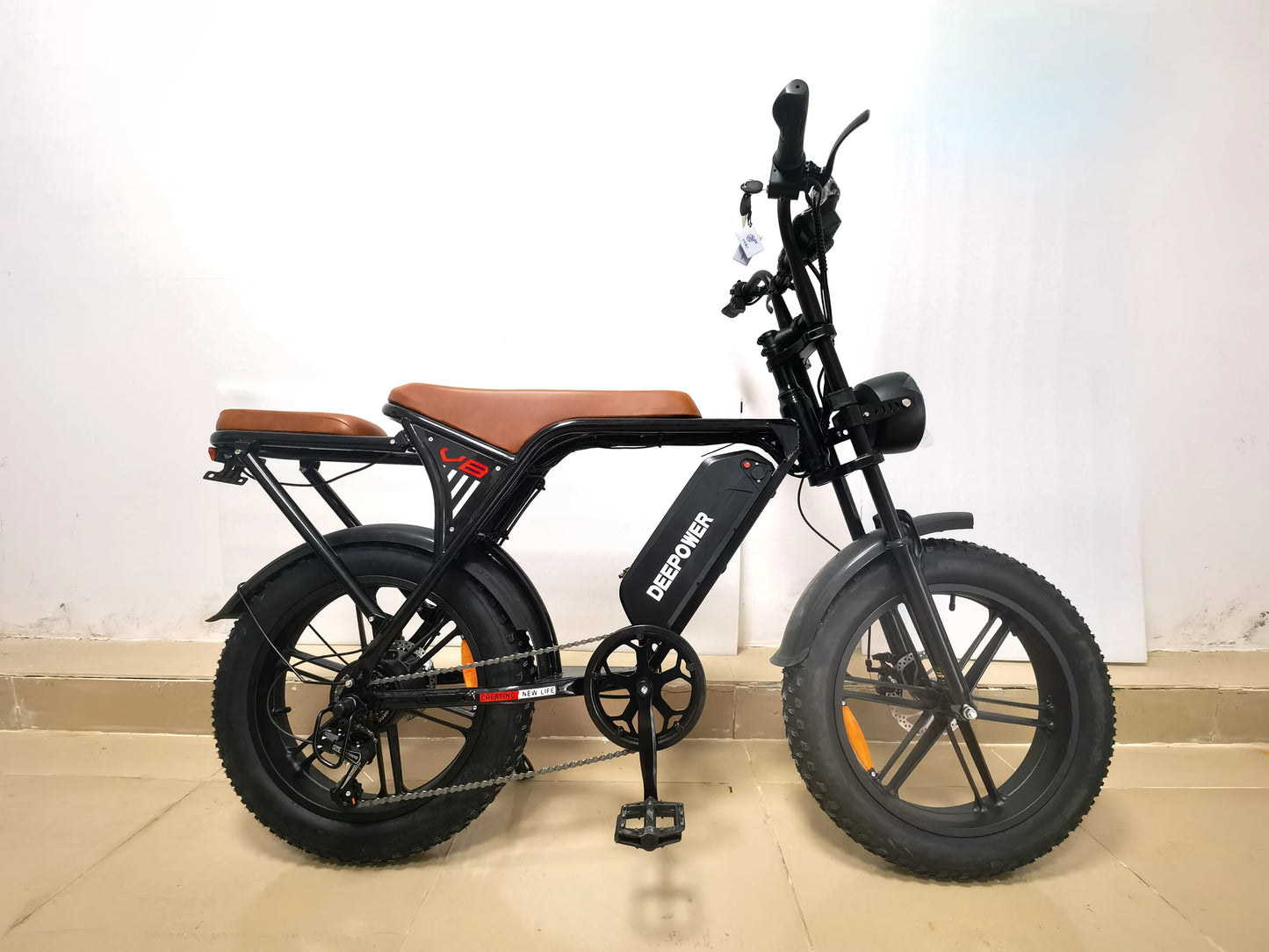 DEEPOWER V8 Adult Electric Bike 1000W Motor EBicycle 48V 25AH 20 Inch Tire E-Bike Electric Mountain Bike Off-Road Motorcycle