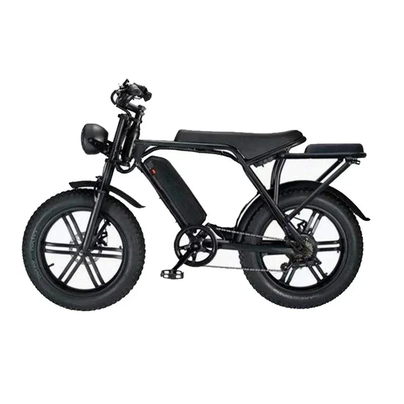 Ebike V8 1000W 48V 15AH V8 Back Seat Fat Tire Electric Bike Beach Cruiser Off-Road Electric Bike Adult Mountain Electric Bike